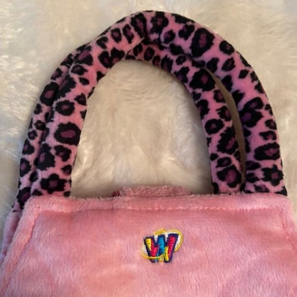 2/$30 Webkinz  Plush Pet Carrier Pink Leopard print Bag Purse - Picture 3 of 8